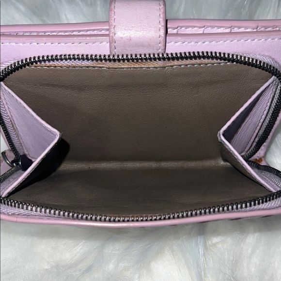 Woven Leather Bottega Veneta Compact  Wallet in Lilac - Picture 4 of 7